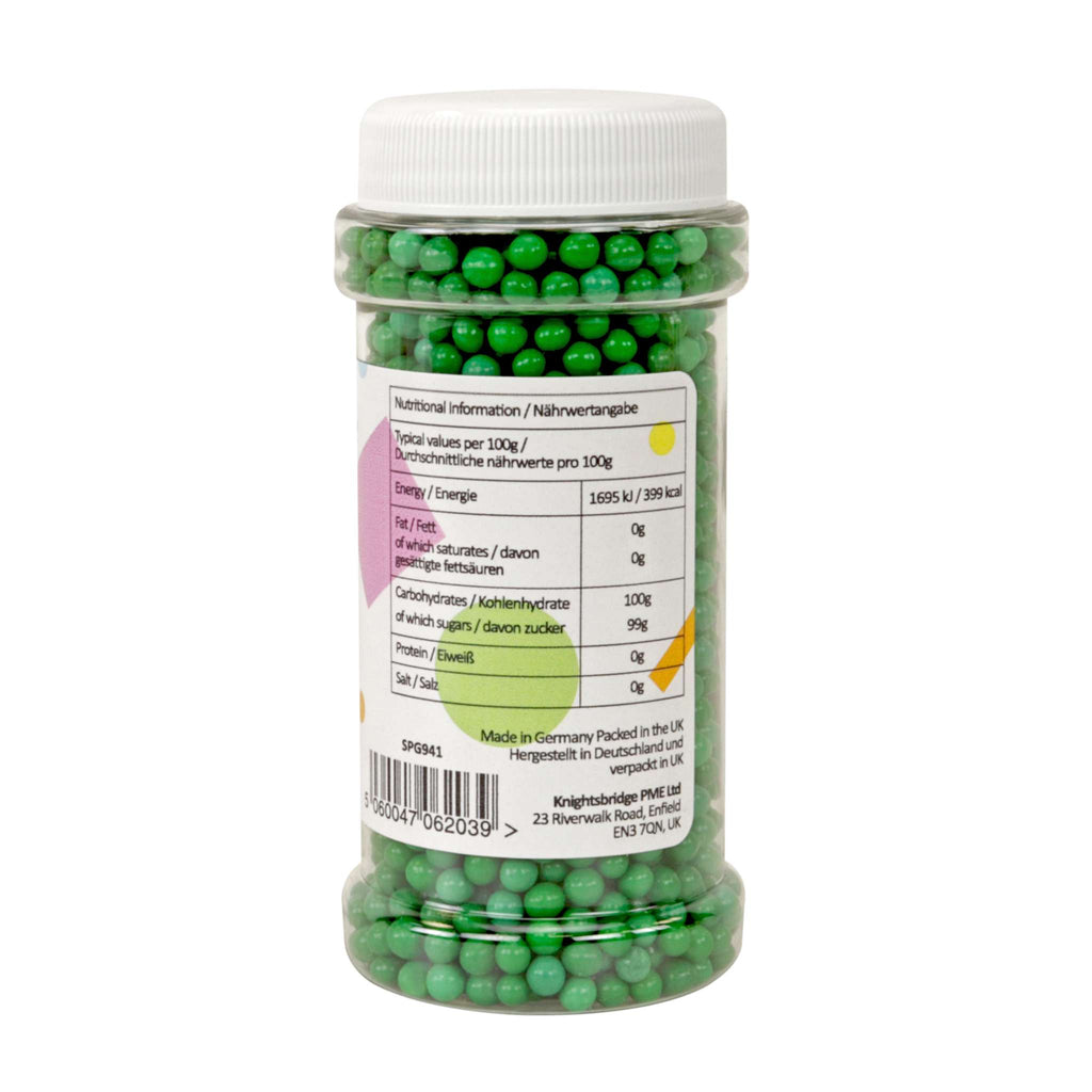 Perlas de Azúcar PME Verdes 100g
