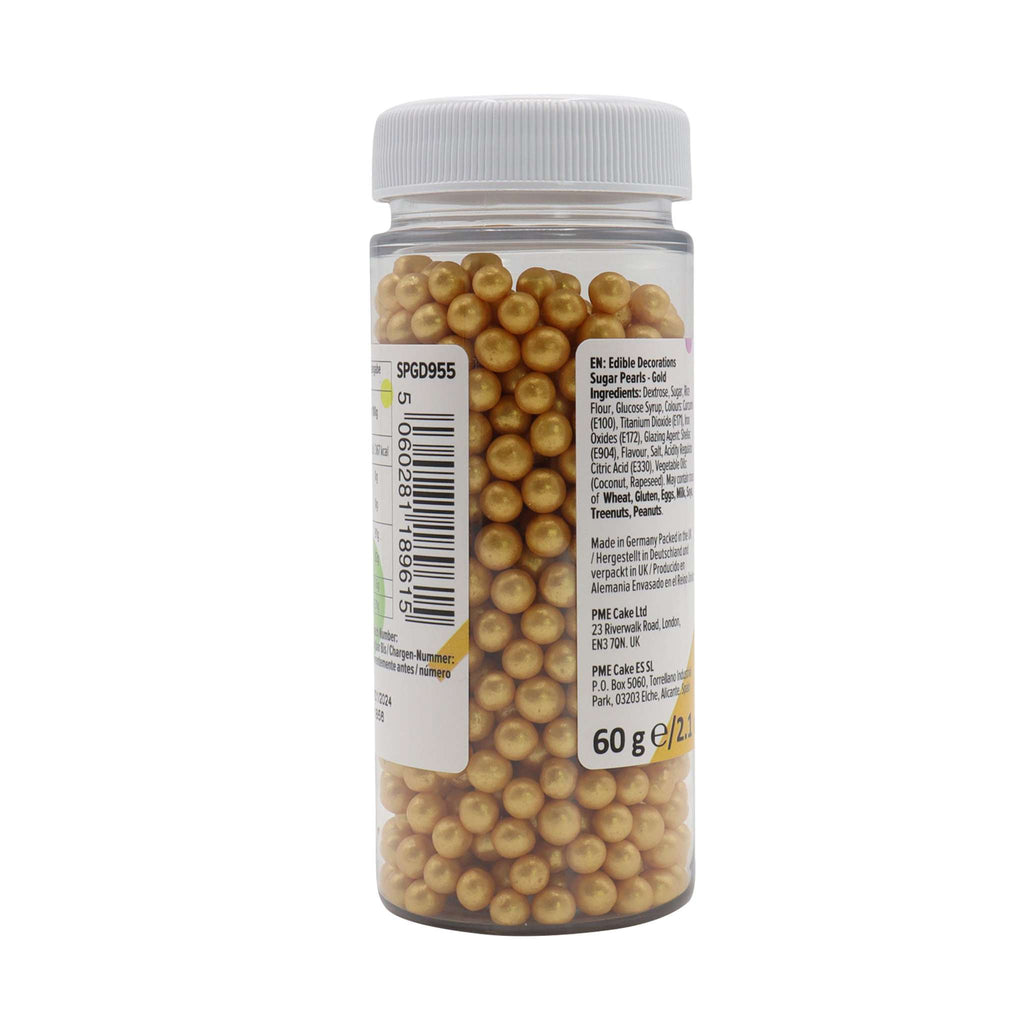 Suikerparels - Goud 4mm (60g / 2.11oz)
