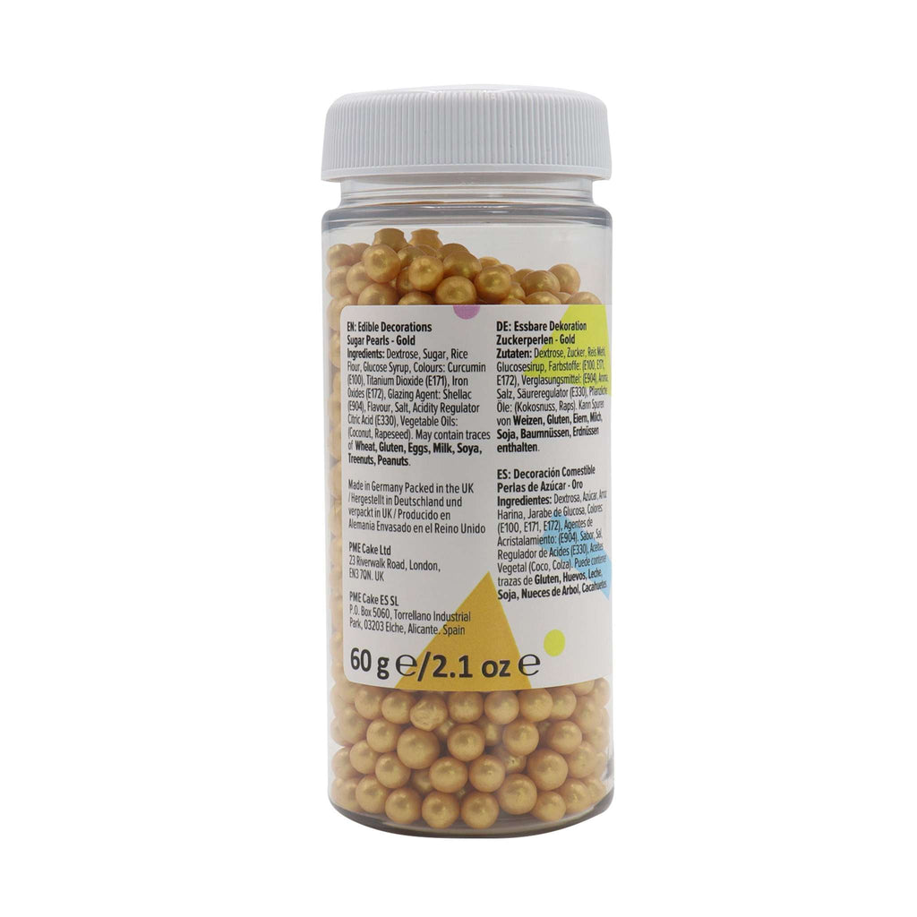 Suikerparels - Goud 4mm (60g / 2.11oz)