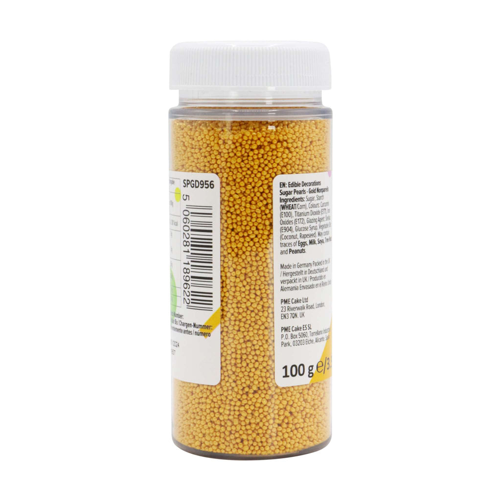 Gold Nonpareils Sprinkles (100g / 3.52oz)