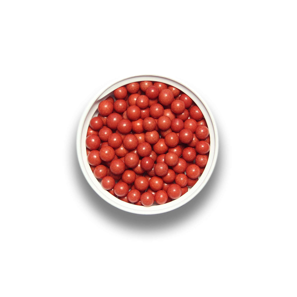 Red Sugar Pearls Sprinkles (100g / 3.52oz)