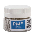 Perlas Plateadas de Azúcar - 3mm (25g)