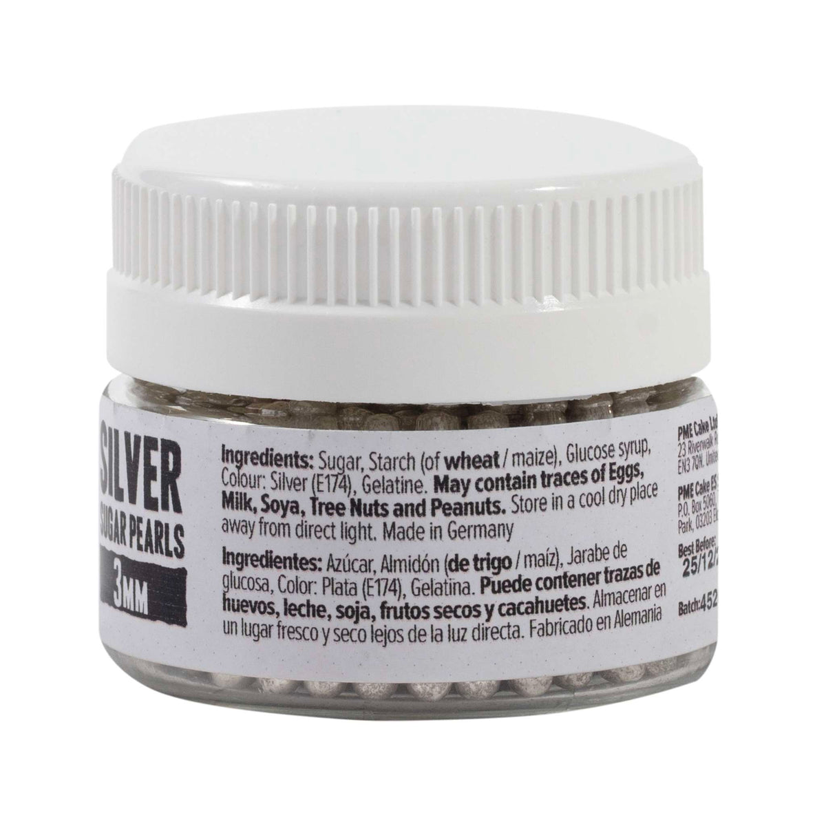 Zilveren Suikerparels - 3mm (25g)