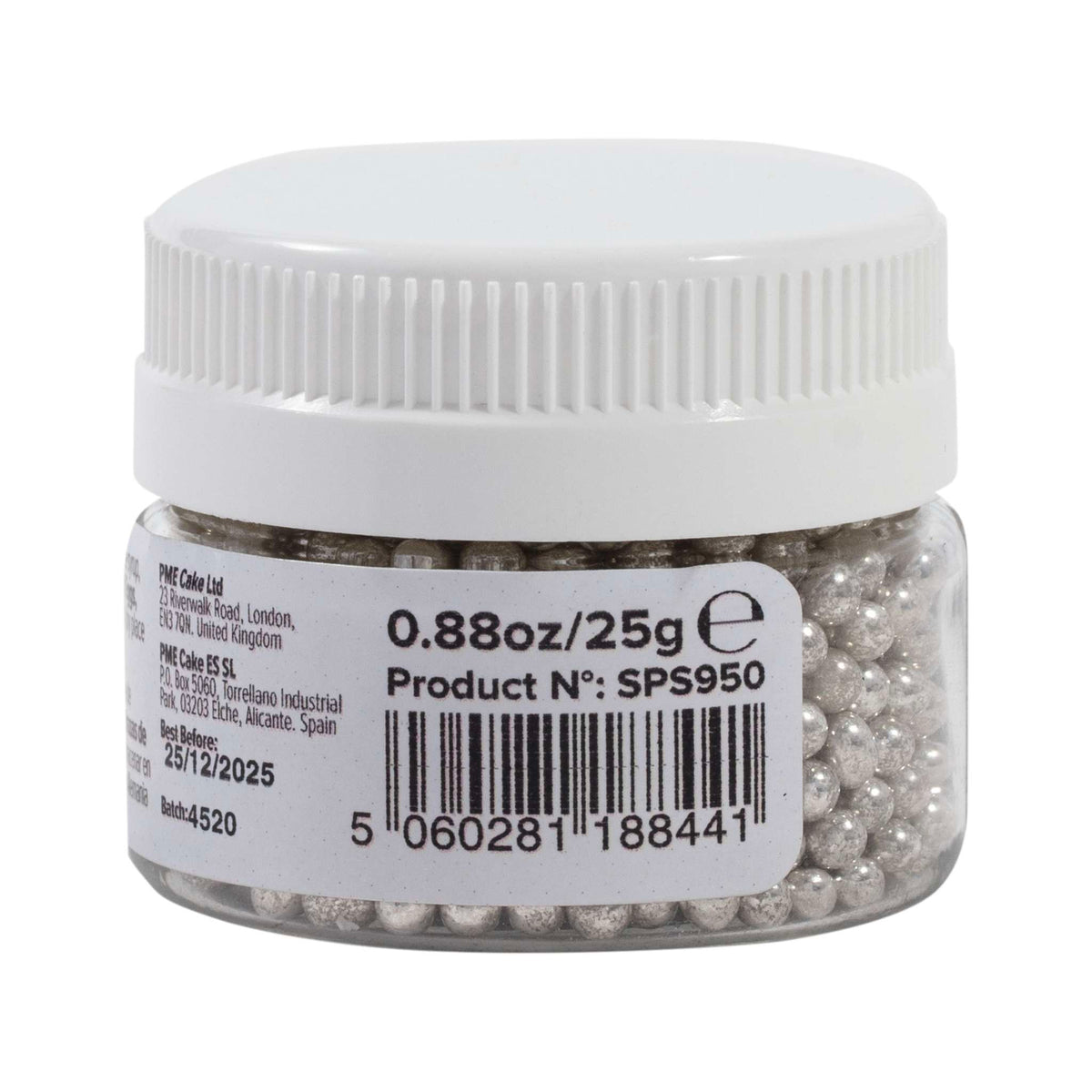 Zilveren Suikerparels - 3mm (25g)
