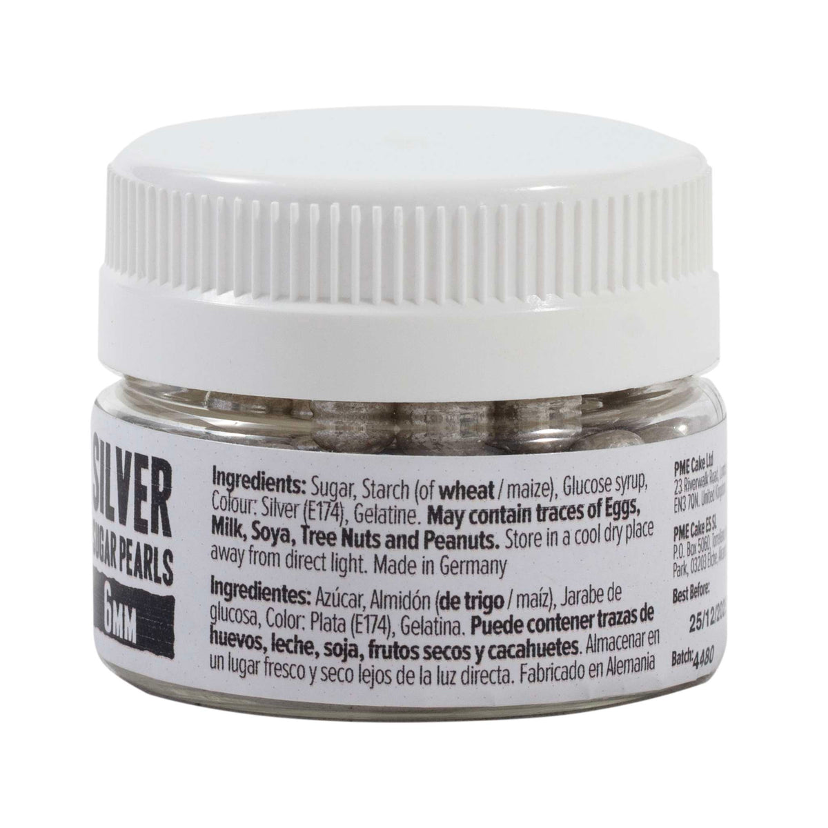 Zilveren Suikerparels - 6mm (25g)