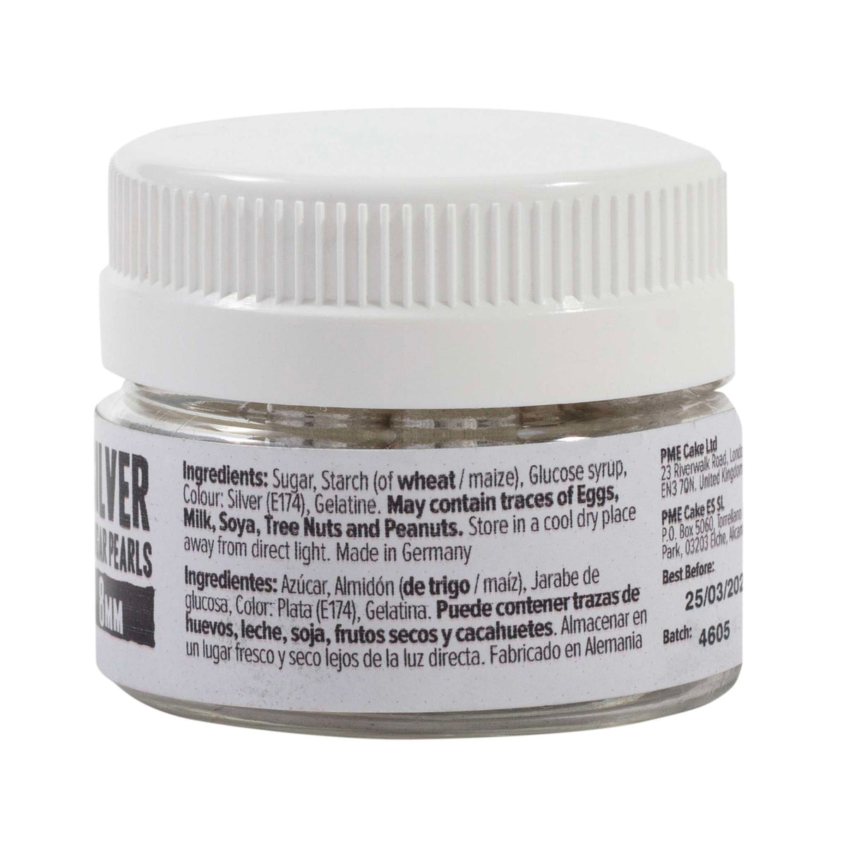 Zilveren Suikerparels - 8mm (25g)