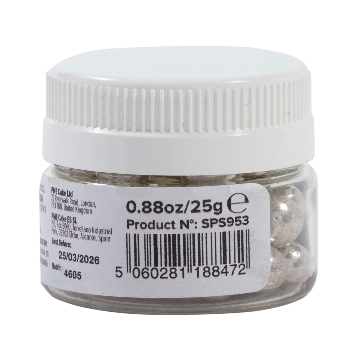 Zilveren Suikerparels - 8mm (25g)