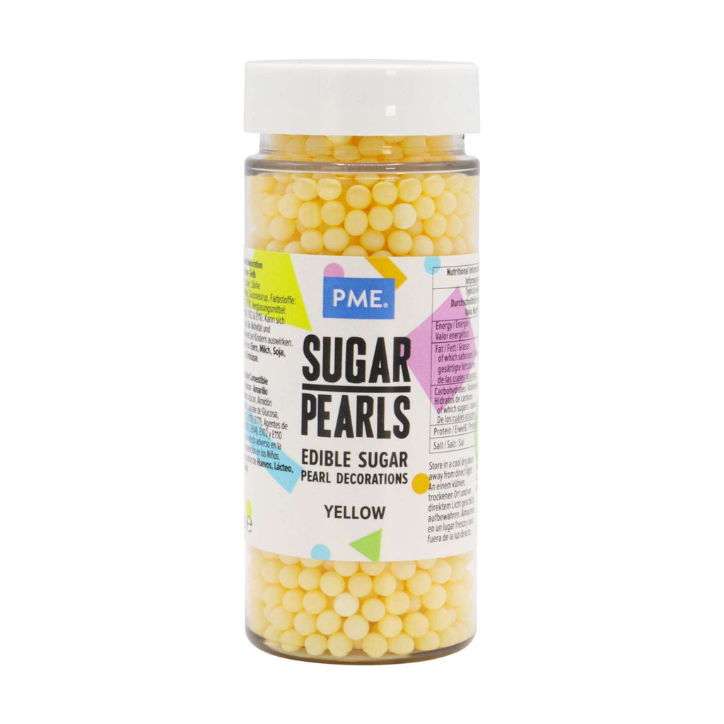 Yellow Sugar Pearls Sprinkles (100g / 3.52oz)