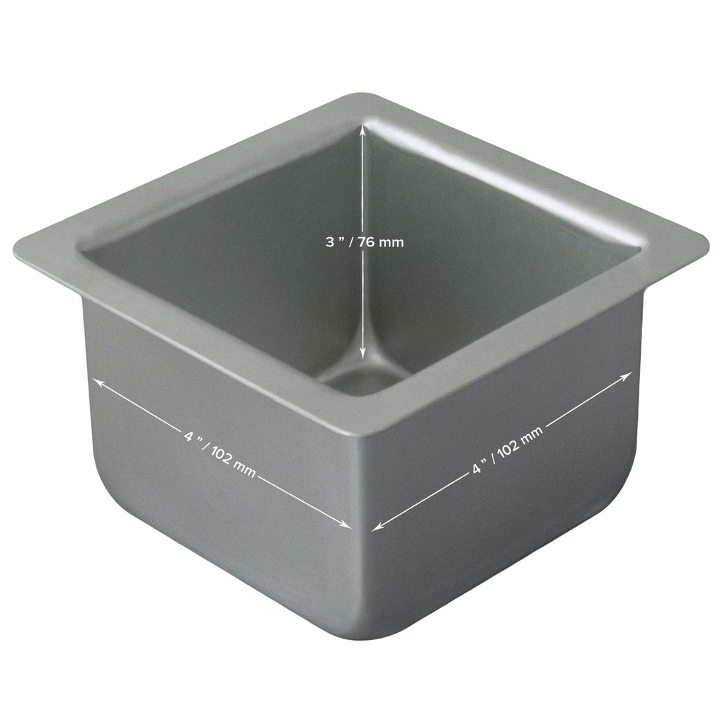 Quadratische Kuchenform (102 x 102 x 76mm / 4 x 4 x 3")