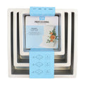 Quadratische Kuchenformen 6, 8, 10-Zoll x 3-Zoll Tief, Set von 3