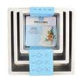 Quadratische Kuchenformen 6, 8, 10-Zoll x 4-Zoll Tief, Set von 3