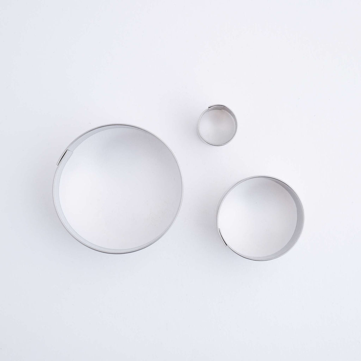 Découpoirs en acier inoxydable - Ensemble de 3 Ronds