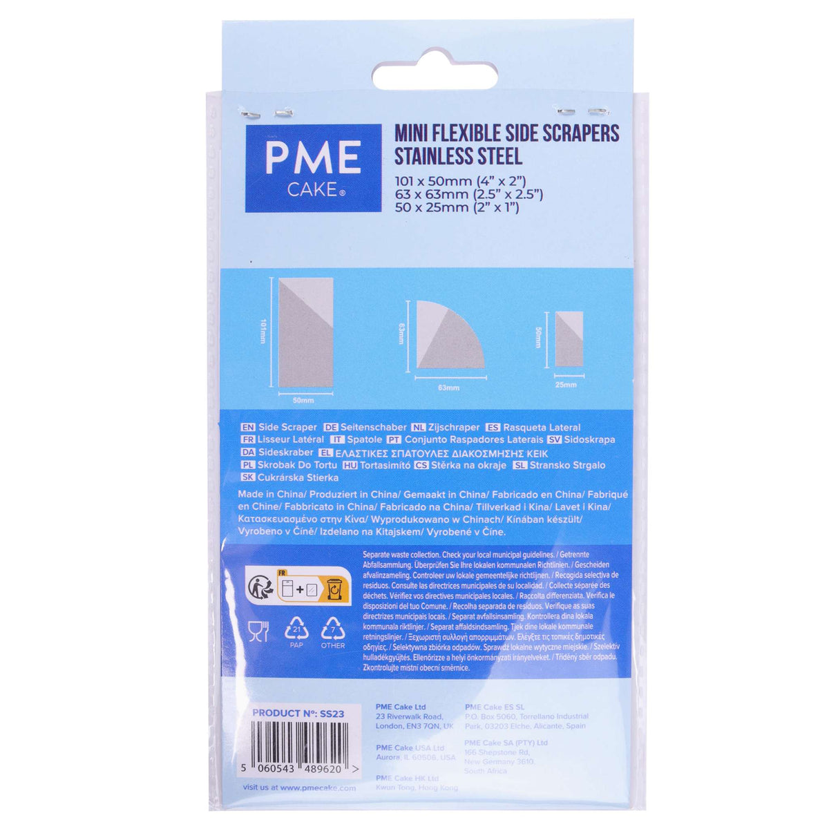 Ensemble de 3 Mini Racleurs Latéraux Flexibles pour Glaçage
