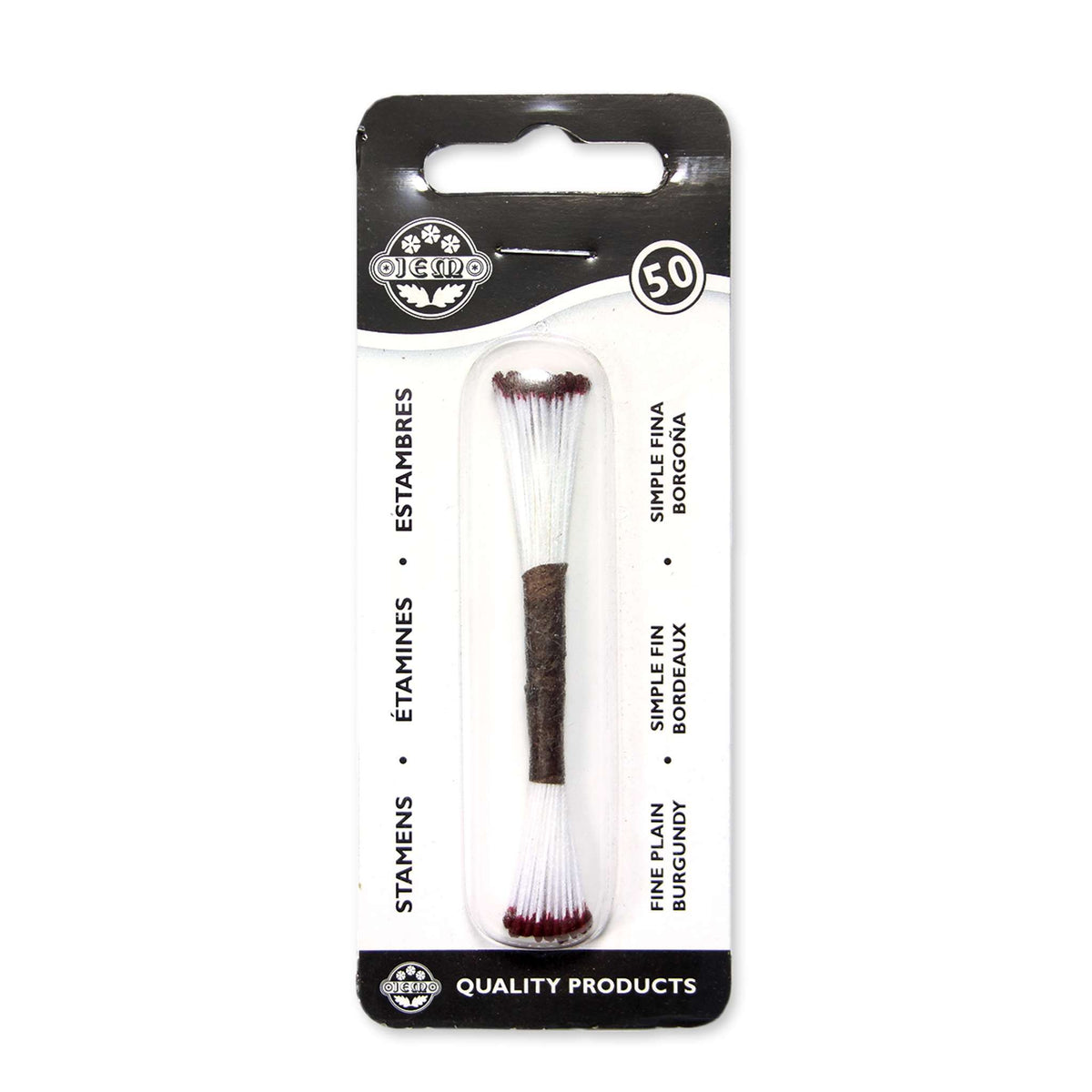 Burgundy Plain Stamen Fine