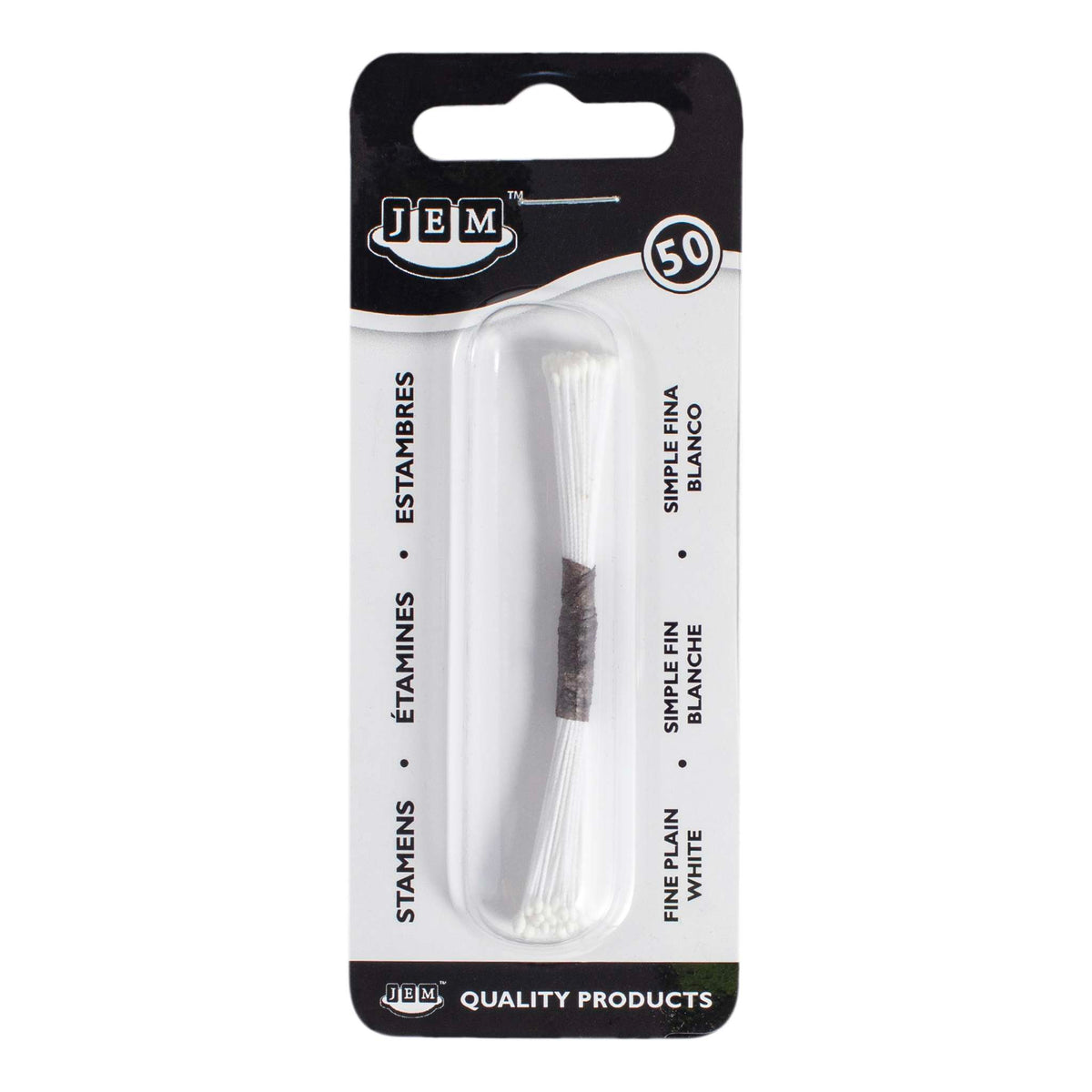 Fine Plain White Stamens Pk/50