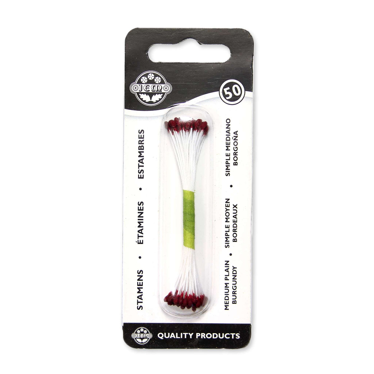 Burgundy Plain Stamen Medium