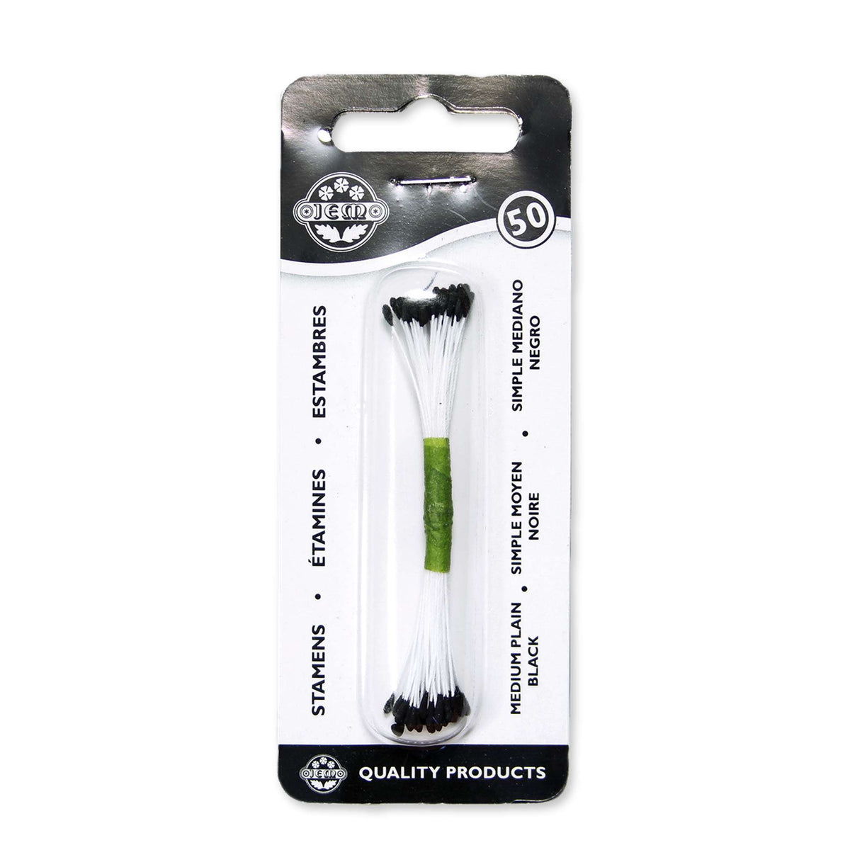 Black Plain Stamen Medium