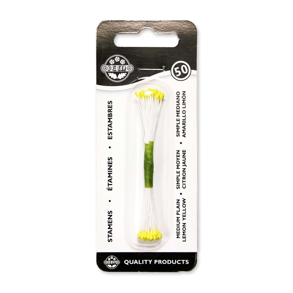 Lemon Yellow Plain Stamen Medium