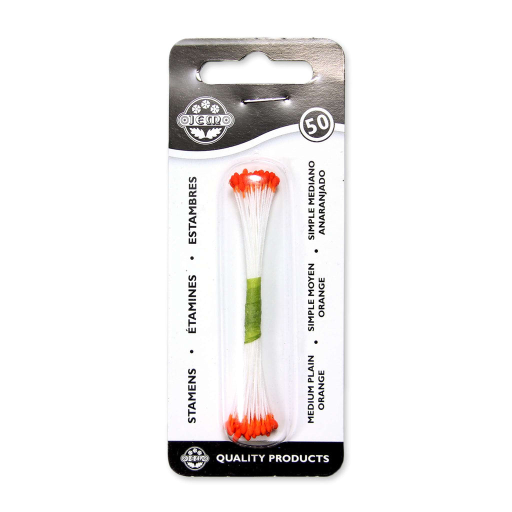 Orange Plain Stamen Medium