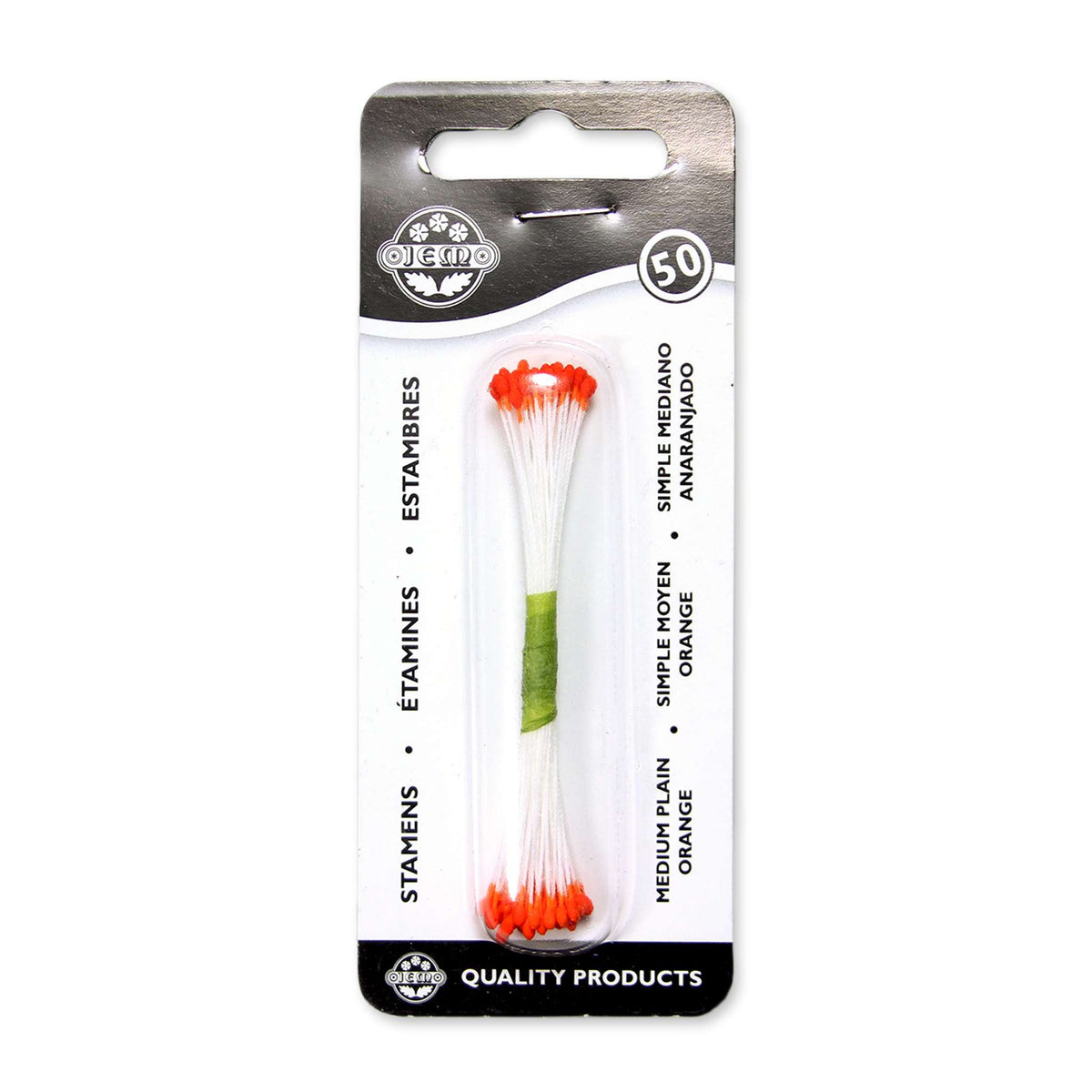 Orange Plain Stamen Medium