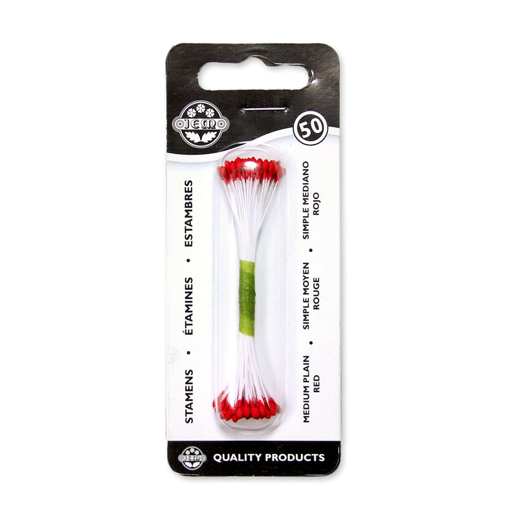 Red Plain Stamen Medium