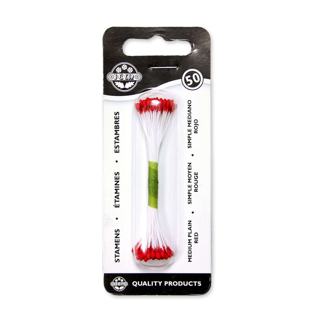 Red Plain Stamen Medium
