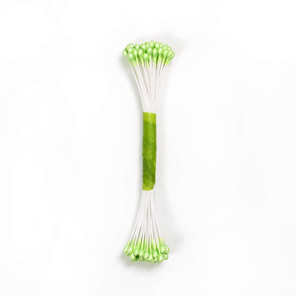 Lime Green Pearl Stamen Medium