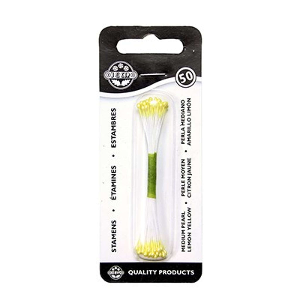 Lemon Yellow Pearl Stamen Medium