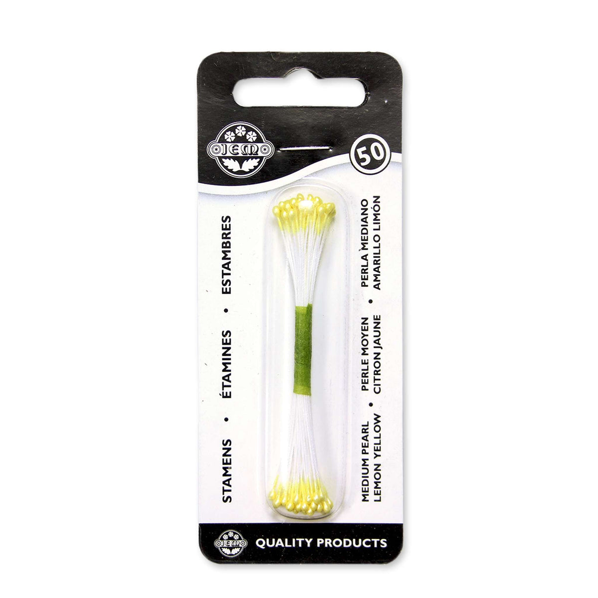 Lemon Yellow Pearl Stamen Medium