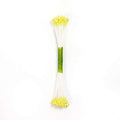 Estambres para Flores de Azúcar PME Tamaño Mediano Amarillo Limón Perla (Paquete de 50)