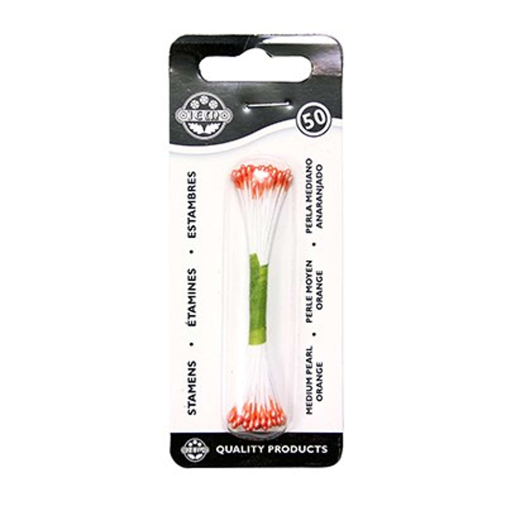 Orange Pearl Stamen Medium