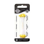 Estambres para Flores de Azúcar PME Tamaño Grande Amarillo Perla (Paquete de 50)