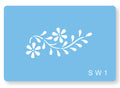 JEM Pochoir - Branche de marguerite simple (48 x 22mm / 2 x 1")