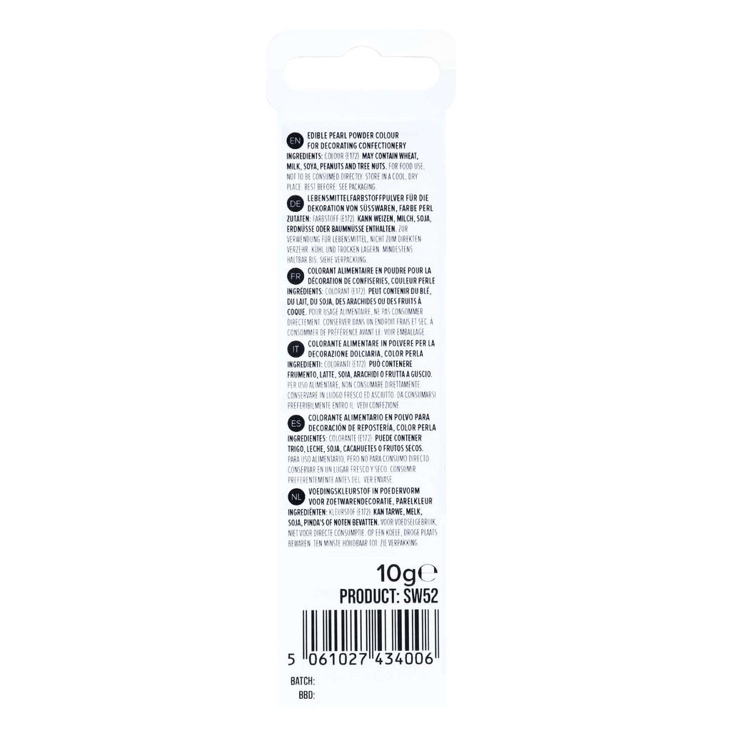Eetbare Glanspoeder Sneeuw - Parelmoer (10g)