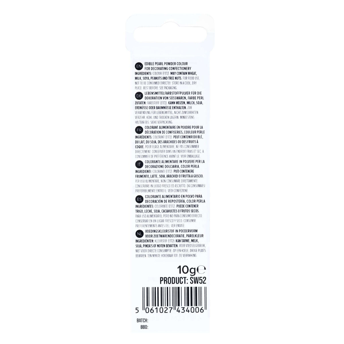 Essbarer Glitzerstaub - Perlmutt (10g)