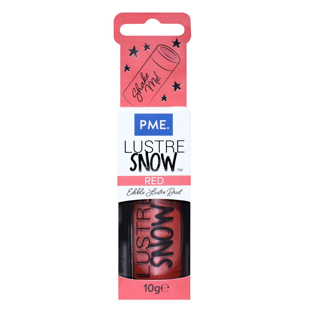 Poudre de Lustre comestible Neige - Rouge (10g)