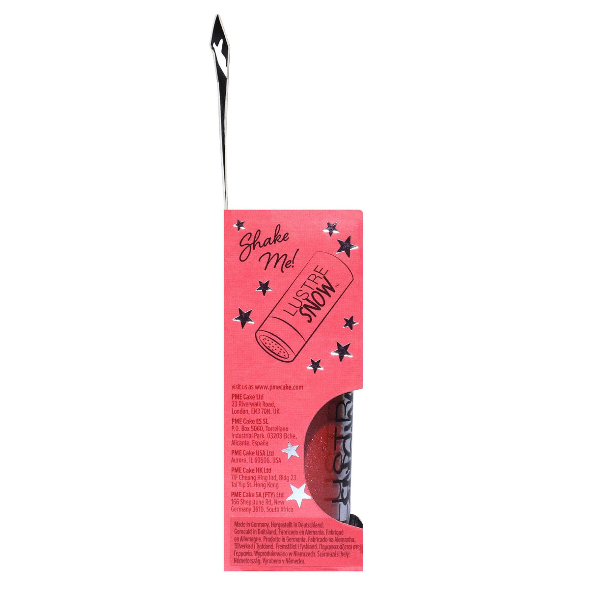 Poudre de Lustre comestible Neige - Rouge (10g)
