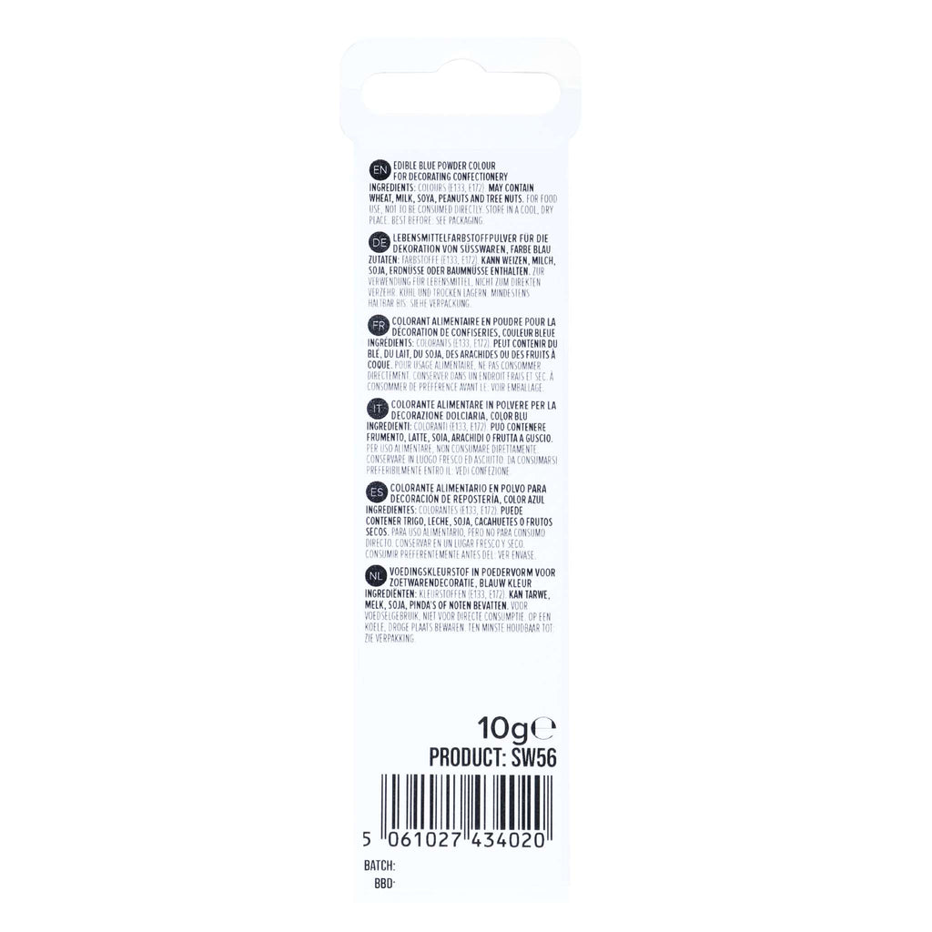 Eetbare Glanspoeder Sneeuw - Blauw (10g)