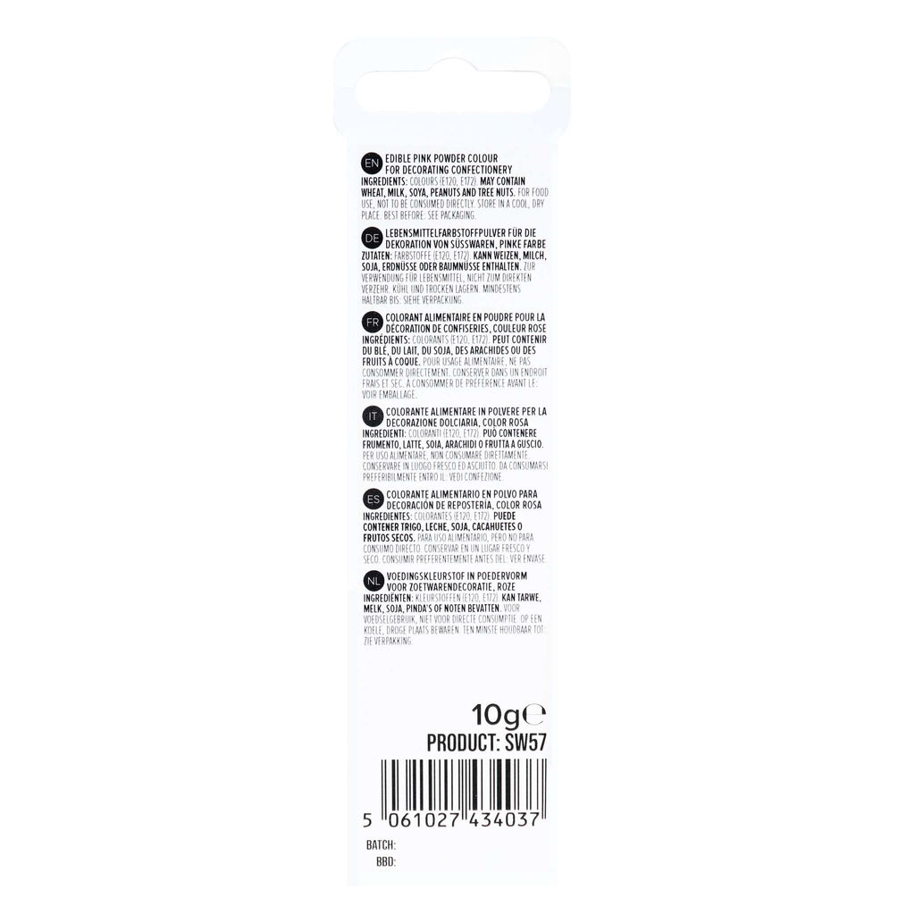 Eetbare Glanspoeder Sneeuw - Roze (10g)