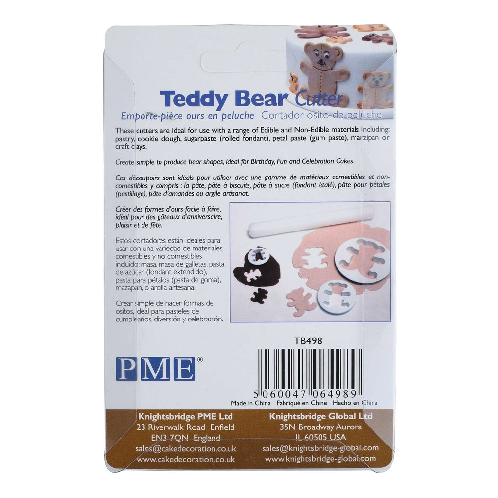 Cortador de Osito de Peluche PME, Tamaño Pequeño, 23mm