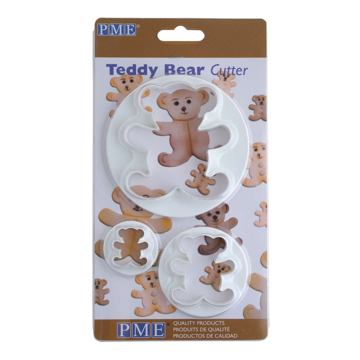 Plastic Uitstekers - Set van 3 Teddyberen