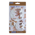 Kunststoff-Ausstecher - Teddybär-Set mit 3 Stück