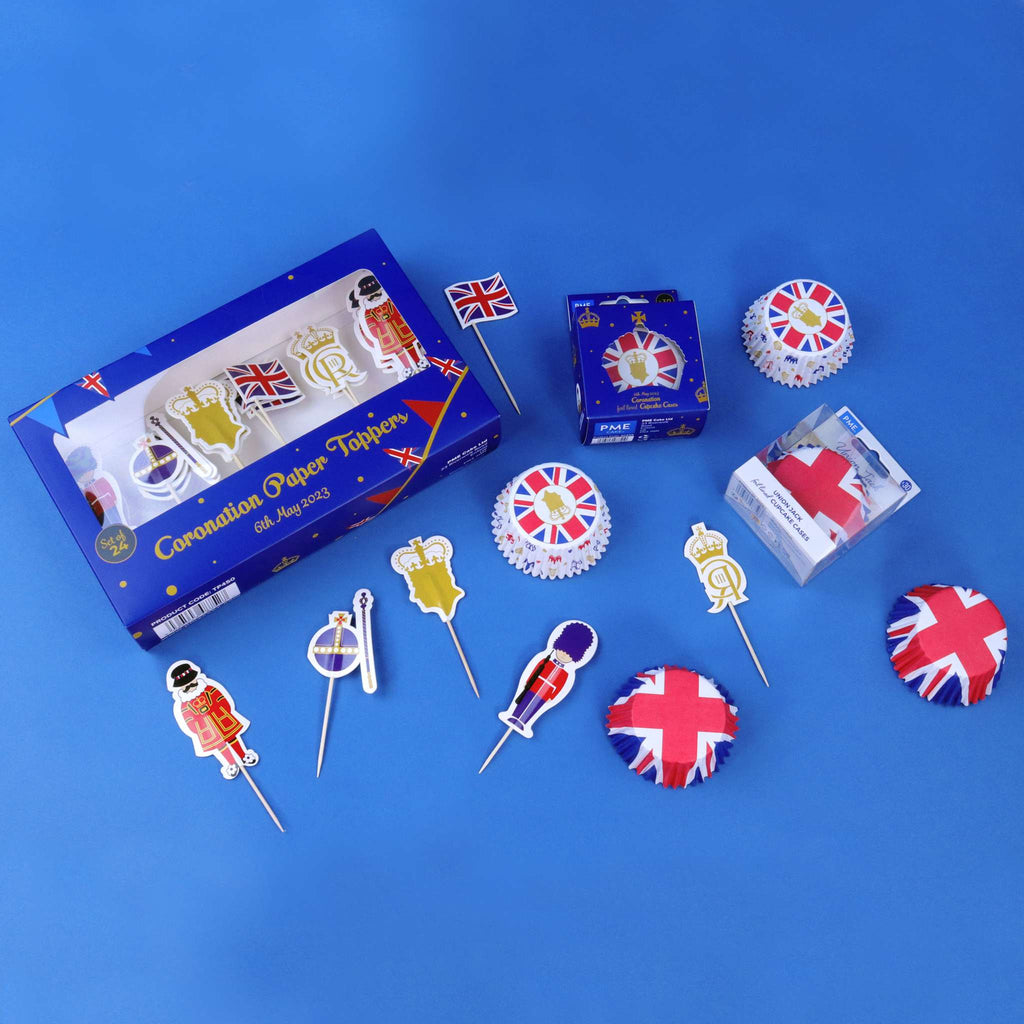 Coronation Pk Paper Cupcake Toppers