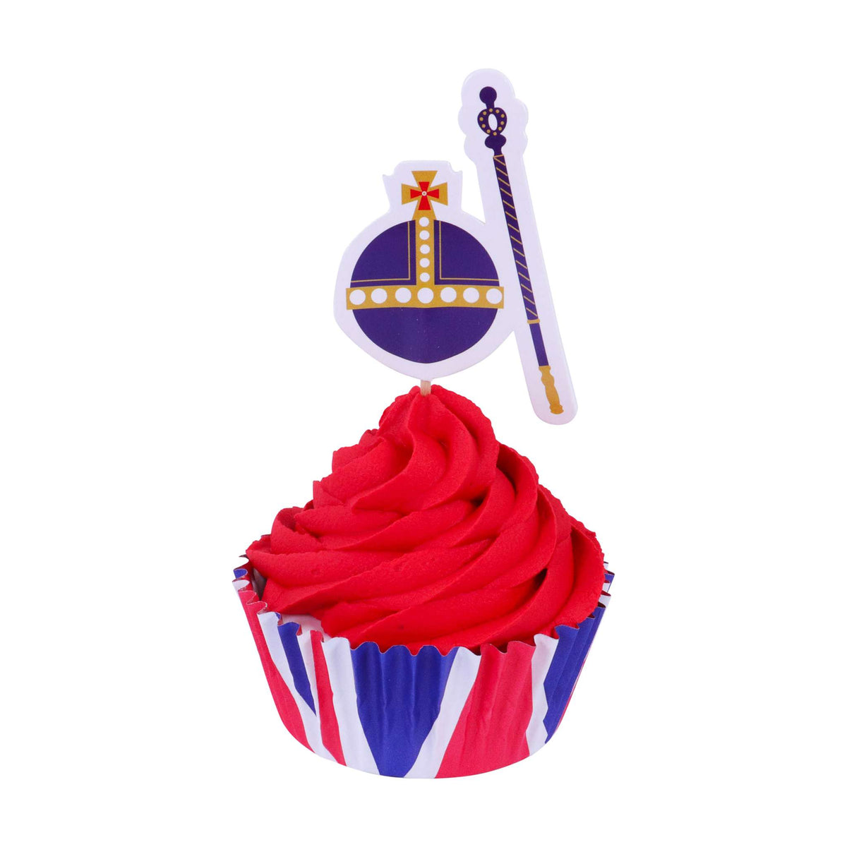 Coronation Pk Paper Cupcake Toppers
