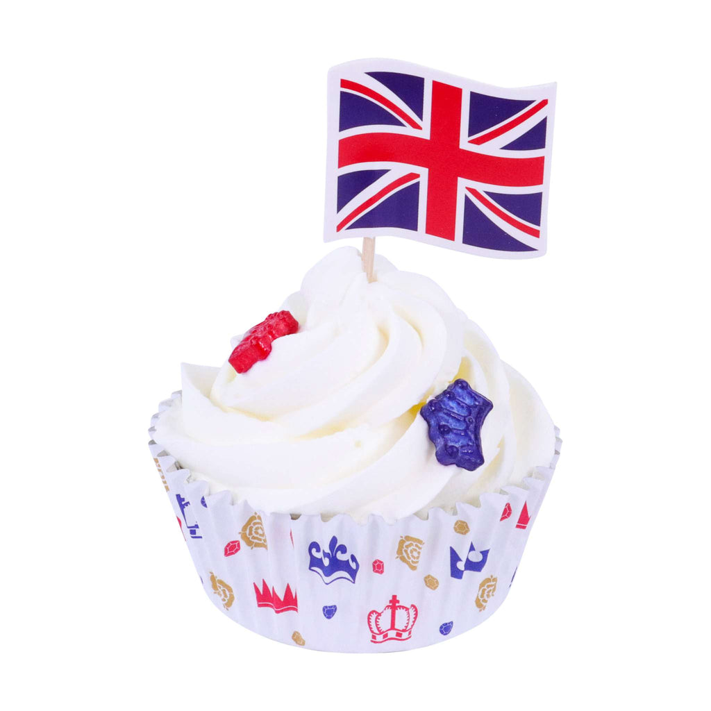 Coronation Pk Paper Cupcake Toppers