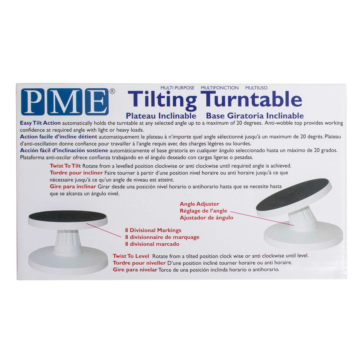 Multi Purpose Tilting Turntable (23 x 14cm / 9 x5.5")