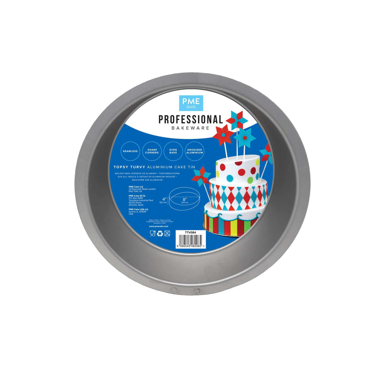 Molde para Pastel Irregular de Aluminio Anodizado Ø 20cm