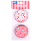 Caissettes à cupcakes en Aluminium Saint Valentin - Doux Amour (60 pièces)