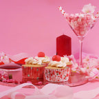 Caissettes à cupcakes en Aluminium Saint Valentin - Doux Amour (60 pièces)