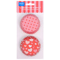 Valentine's Day Foil Lined Cupcake Cases Pk/60